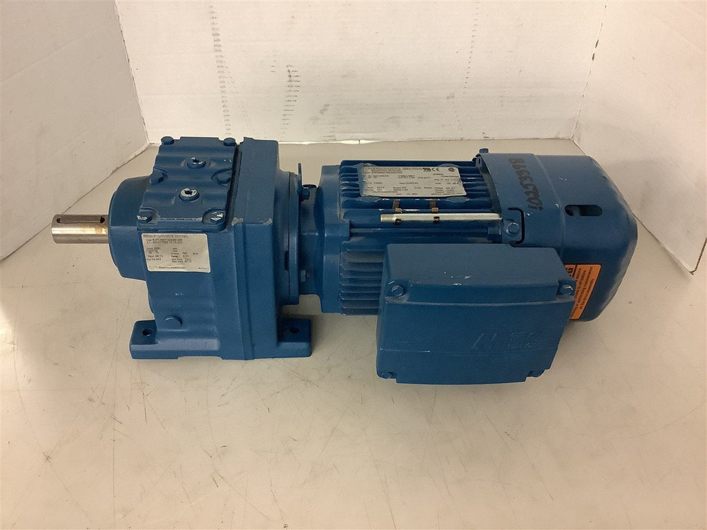 Sew-Eurodrive R37DRS71M4BE1HR 3/4 HP Gear Motor 208/360 V 1690/59 Rpm 28.73:1