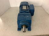 Sew-Eurodrive R37DRS71M4BE1HR 3/4 HP Gear Motor 208/360 V 1690/59 Rpm 28.73:1