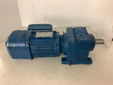 Sew-Eurodrive R37DRS71M4BE1HR 3/4 HP Gear Motor 208/360 V 1690/59 Rpm 28.73:1