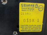 Square D, Q1380, Circuit Breaker, 80 Amp, 3 Pole, 240 Vac, Type Q1, D15K 1