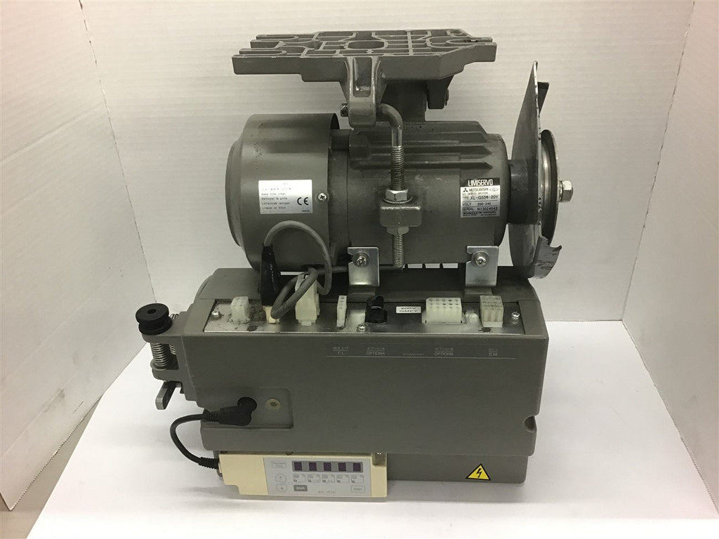 Mitsubishi XL-G554-20Y Servo Motor & Mitsubishi XC-GMFY Needle Positio ...