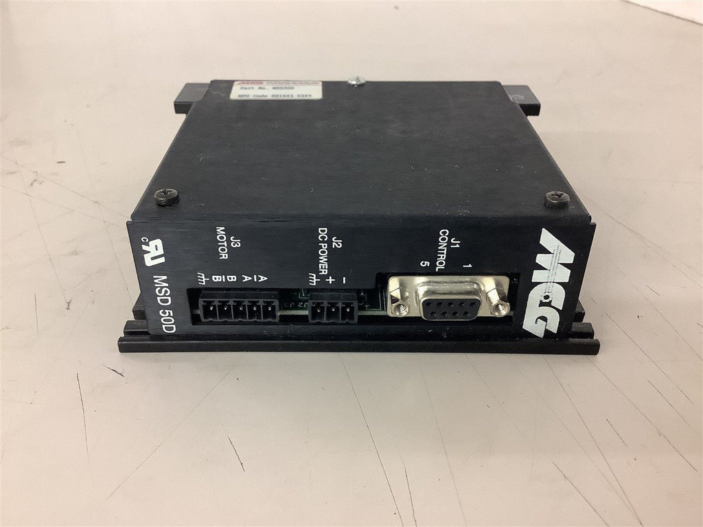 MCG MSD50D Control