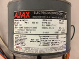 Ajax MIOM-16 1/6 HP AC Motor 230 volts Single Phase 1100 Rpm 48Y Frame