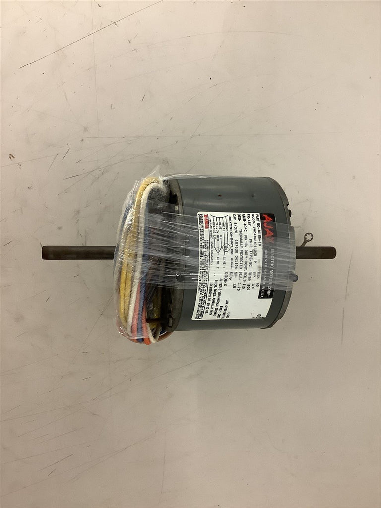 Ajax NION-18 1/8 HP AC Motor 115 Volt Single Phase 1100 Rpm 48Y