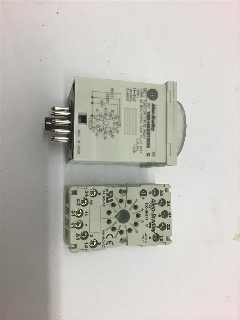 Allen-Bradley 700-HR52TU24 Multi-Function Timing Relay 1/6 HP 120 V