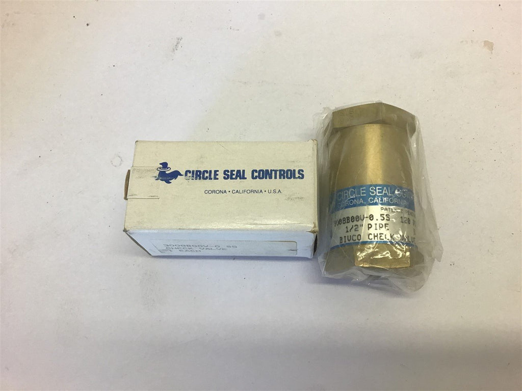 Circle Seal Controls 3008B00V-0.5S Check Valve