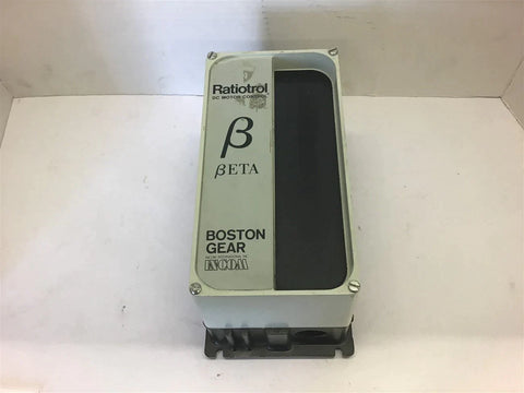 Boston Gear Model RB2B Ratiotrol DC Motor Control Beta 230 Volts 17 Amp 2 HP