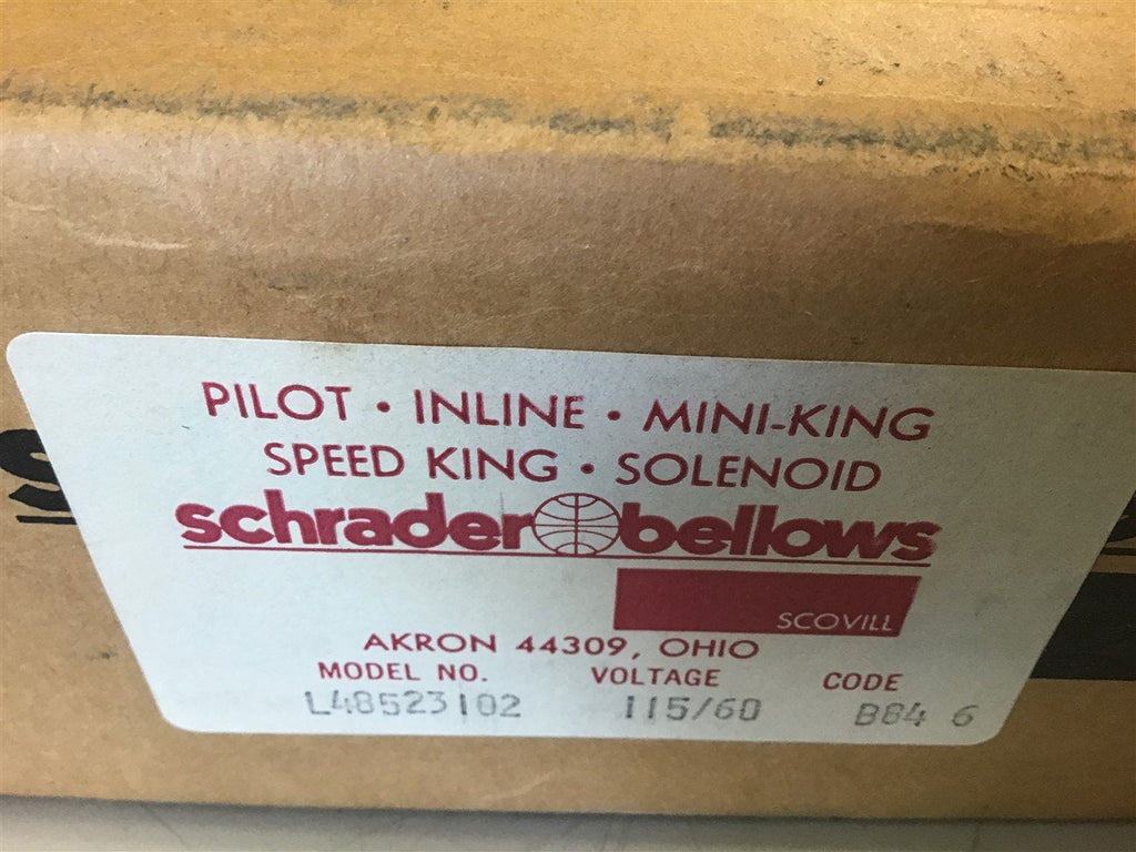 Schrader Bellows L485-23-102 Solenoid Valve 115 Volt
