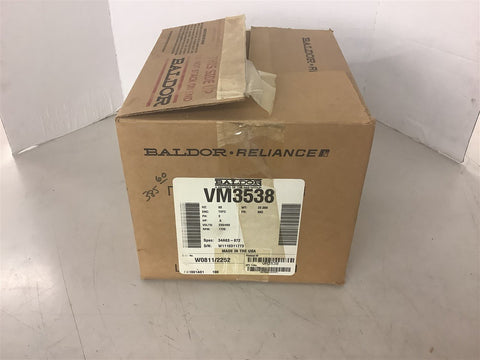 Baldor VM3538 1/2 HP AC Motor 230/460 V 1800 Rpm 4P 56C Frame
