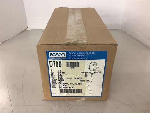 Fasco D790 1/2 HP AC Motor 208-230 V 825 Rpm Single Phase