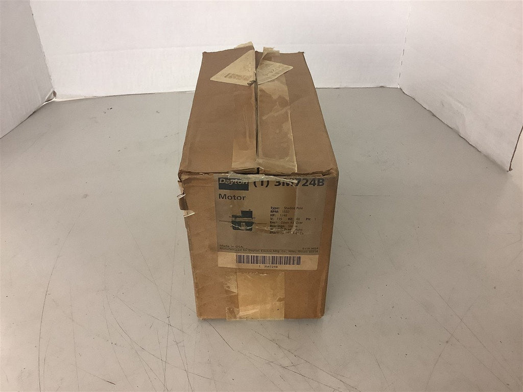 Dayton 3M724B 1/40 HP AC Motor 115 Volt 1550 Rpm Single Phase