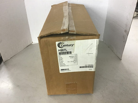 Century H887L 3 HP AC Motor 460/200-230 Volts 1750 Rpm 56HZ Frame