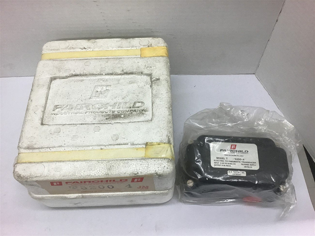 Fairchild T-5200-4 Electric to Pneumatic Transducer