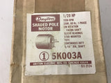 Dayton 5K003A 1/20 HP AC Motor 230 v 1550 Rpm Single Phase