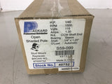 Packard 40752 1/40 HP Blower Motor 1500 Rpm 115 Volts