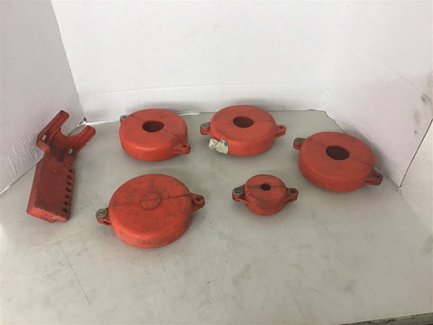 Brady Log Out Tag Out Assorted Lot of 6