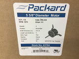 Packard 43784 1/4 HP Blower Motor 208-230 Volts 1075 Rpm