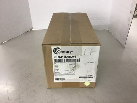 Century ORM10206V1 1/5 HP AC Motor 208/230 Volts 1075 Rpm 48Y Frame