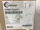 Century ORM10206V1 1/5 HP AC Motor 208/230 Volts 1075 Rpm 48Y Frame