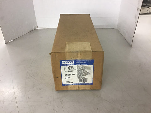 Fasci D786 3/4 1/2 1/3 HP AC Motor 208-230 Volt 1625 Rpm 3 Speed
