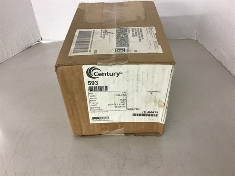 Century 593 1/6 HP AC Motor 208-230 Volt 1550 Rpm