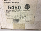 Emerson 5450 1/5 HP AC Motor 208-230 volts 1075 Rpm 1.3 Amps