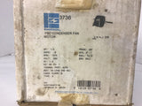 Emerson 3736 1/4 HP AC Motor 460 Volt 1075 Rpm single Phase 48Y