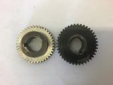 Gear w/ Set Screw 1" Bore 40 teeth 3/16" pitch --Lot of 2