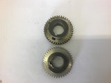Gear w/ Set Screw 1" Bore 40 teeth 3/16" pitch --Lot of 2