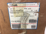 Century C771 1 1/2 HP AC Motor 460/200-230 Volts 1075 Rpm 56Y Frame