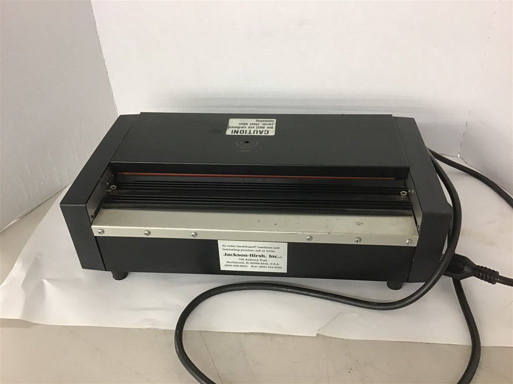 Jackson-Hirsh 7200 Laminator 115 Volt Card/Guard 5.2 Amp