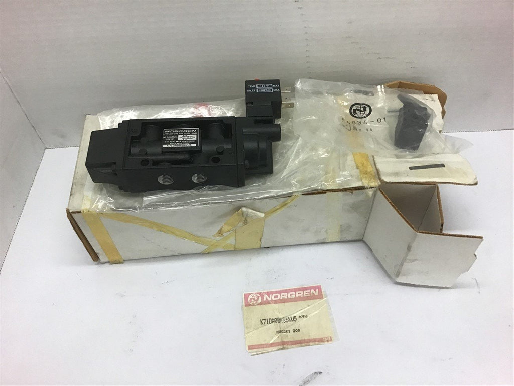 Norgren K71DA00KS6KV5 Solenoid Valve 150 PSI