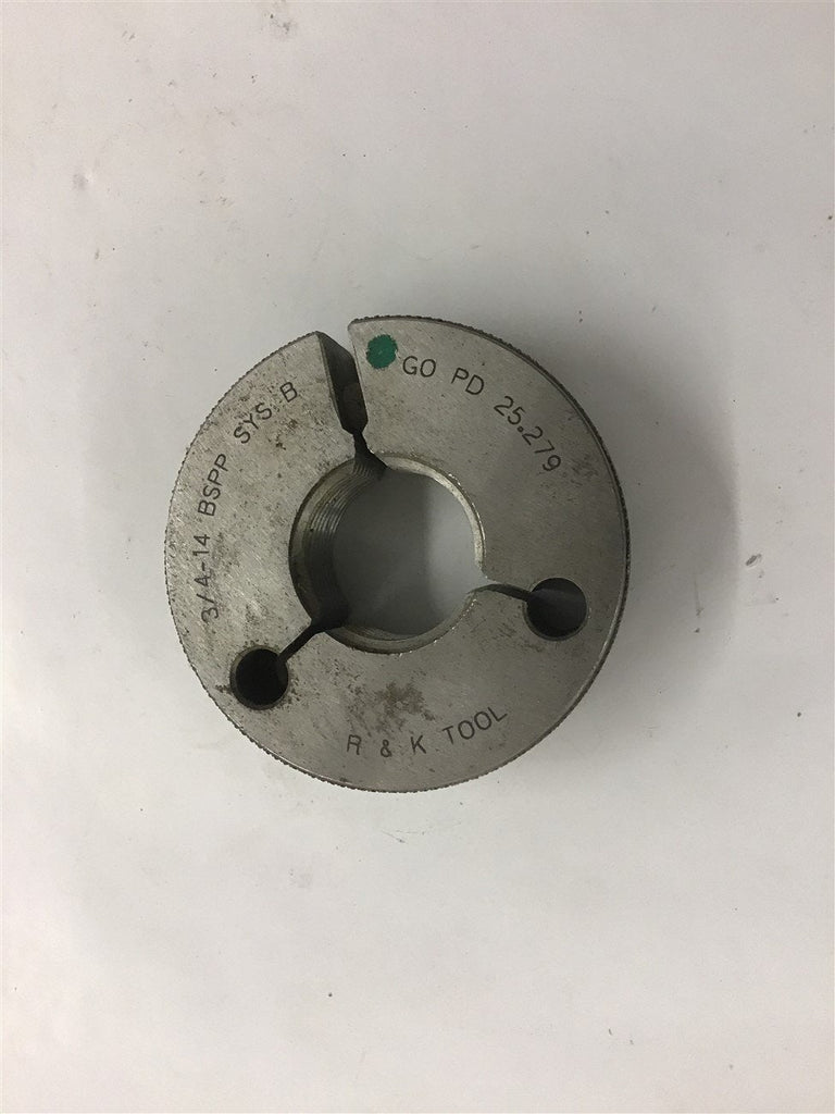 R&K Tool 3/4-14 BSPP Threaded Ring Gage GOPD 25.279