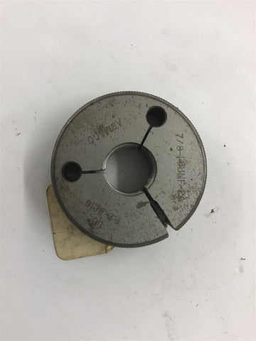 Agmaco 7/8-14 UNF-2A LO PD 8216 Threaded Ring Gage