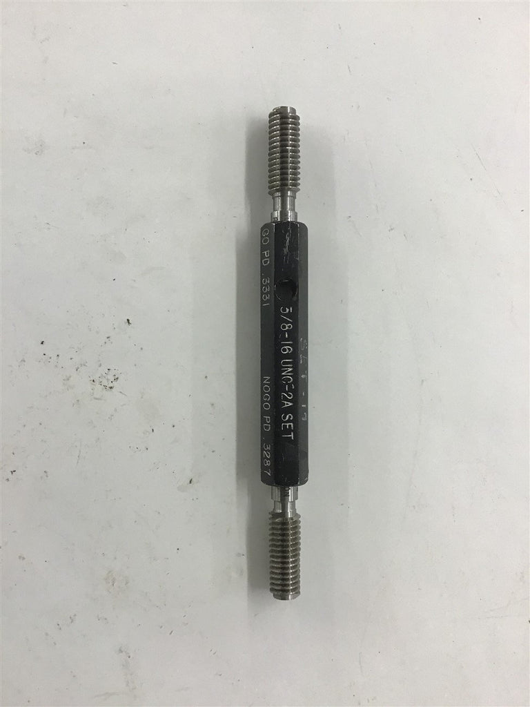 5/8-16 UNC-2A Set Threaded Plug Gage FO PD .3331 NOGO PD .3287
