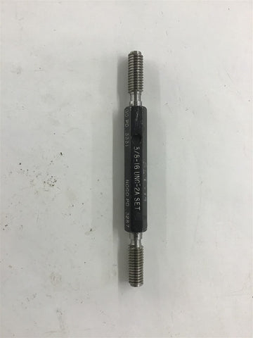 5/8-16 UNC-2A Set Threaded Plug Gage FO PD .3331 NOGO PD .3287