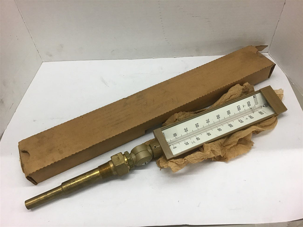Weksler Instrument AA5L9 Adjust Angle Industrial Thermometer 0-160
