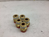SMC 1/2" Pneumatic Fittings --Lot of 5