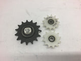 Assorted Lot of 3 Nylon Idler Sprockets