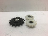 Assorted Lot of 3 Nylon Idler Sprockets