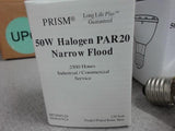 3-Prism Recessed Halogen Narrow Flood Light Bulb, 50 Watts, 130 Volts, Hp20Nfl50