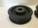 Flat Belt Pulley 4 1/2" OD 2 1/2" Belt Width Lot of 2