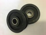 Flat Belt Pulley 4 1/2" OD 2 1/2" Belt Width Lot of 2