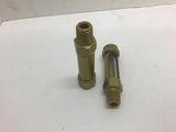 Lube Devices 1/2" Oil Level Gauge --Lot of 2