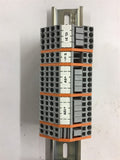 Wago 2580 60947-7-1 Terminal Block Lot of 35 Mounted on Din Rail