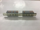 Wago 2580 60947-7-1 Terminal Block Lot of 35 Mounted on Din Rail