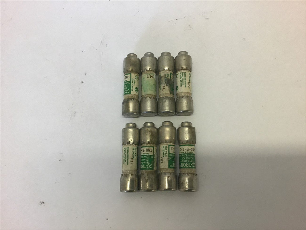 CC-Tron Time Delay Fuse FNQ-R-1/2 --Lot of 8
