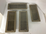 Brown Closeable Floor Vents Lot of 4