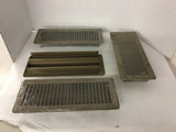 Brown Closeable Floor Vents Lot of 4