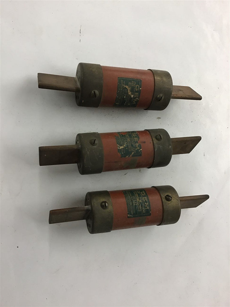 Jefferson Electric 537 250 Amp 250 Volt Fuse Lot of 3